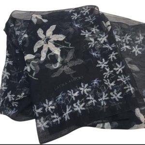 Laura Ashley 34 x 34 large floral scarf Tik tok scarves